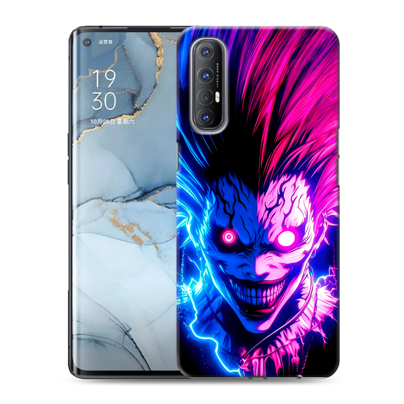 Пластиковый чехол на OPPO Reno3 Pro с принтом Death note Тетрадь смерти Пластиковый чехол на OPPO Reno3 Pro с принтом Death note Тетрадь смерти