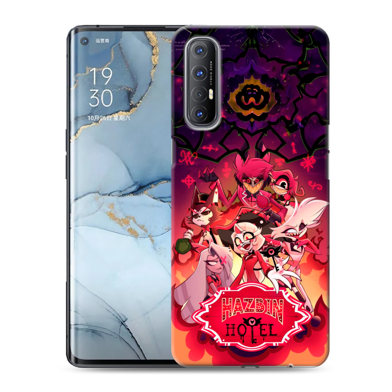 Пластиковый чехол на OPPO Reno3 Pro с принтом Hazbin Hotel Отель Хазбин Пластиковый чехол на OPPO Reno3 Pro с принтом Hazbin Hotel Отель Хазбин
