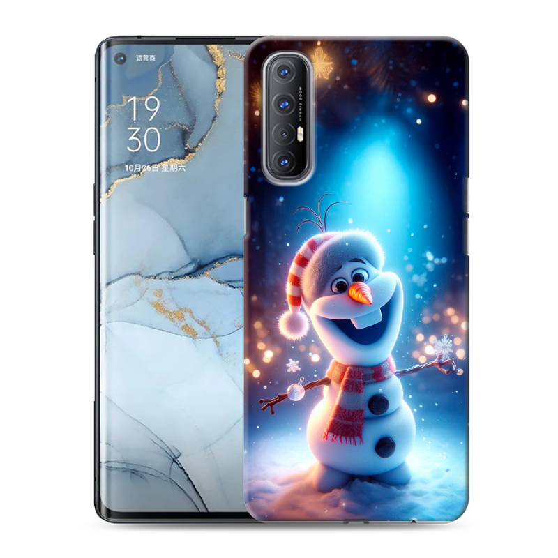 Силиконовый чехол на OPPO Reno3 Pro с принтом Новый год Силиконовый чехол на OPPO Reno3 Pro с принтом Новый год