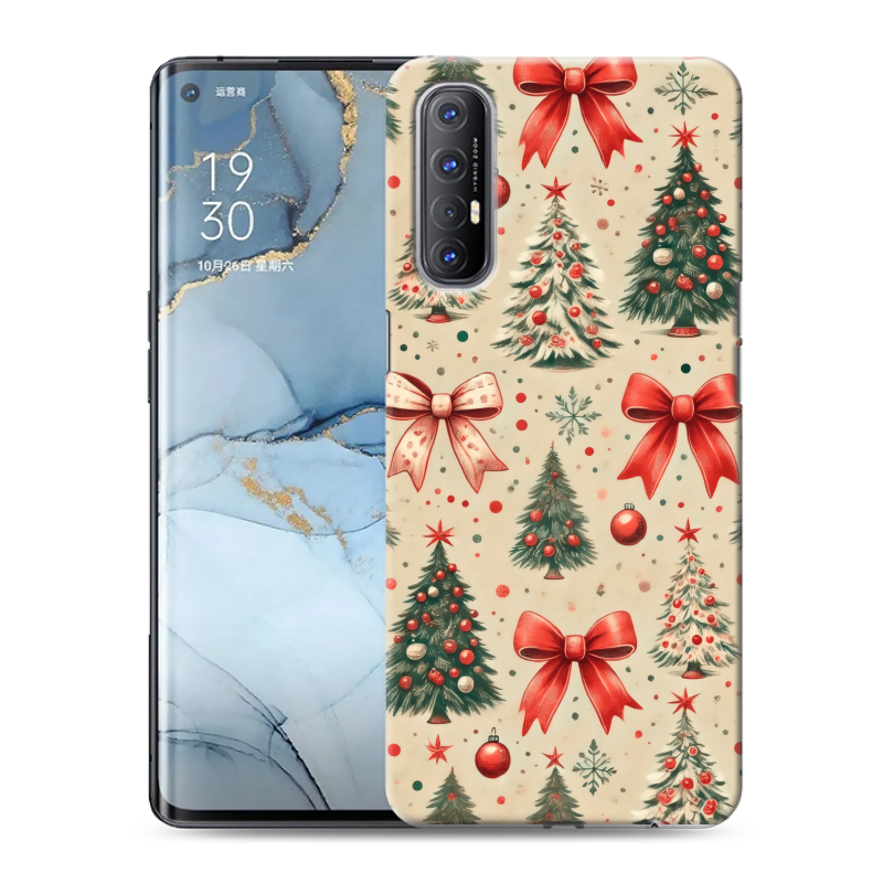 Пластиковый чехол на OPPO Reno3 Pro с принтом Новый год Пластиковый чехол на OPPO Reno3 Pro с принтом Новый год