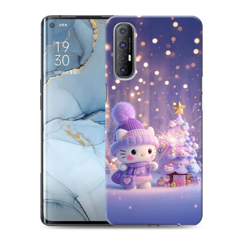 Силиконовый чехол на OPPO Reno3 Pro с принтом Новый год Силиконовый чехол на OPPO Reno3 Pro с принтом Новый год