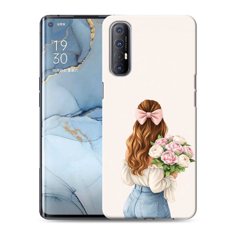 Силиконовый чехол на OPPO Reno3 Pro с принтом женский Силиконовый чехол на OPPO Reno3 Pro с принтом женский