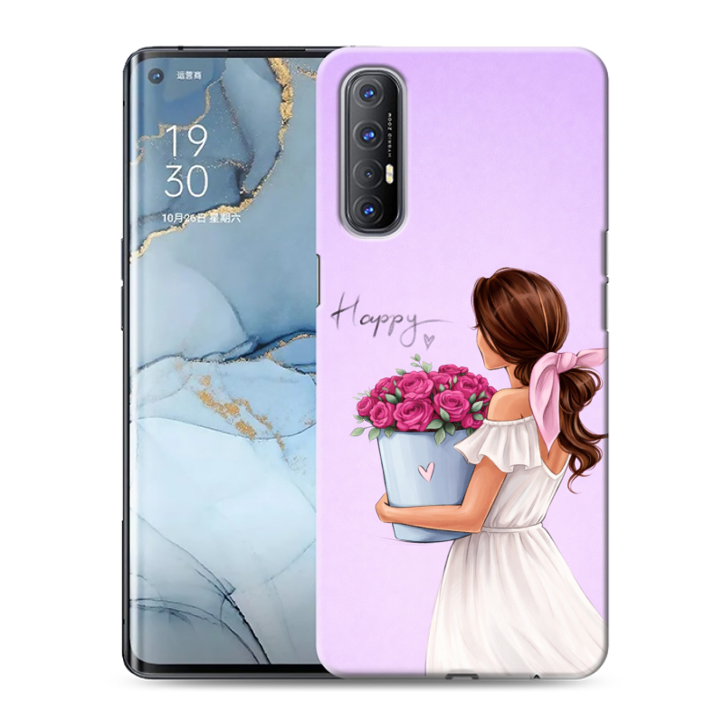 Силиконовый чехол на OPPO Reno3 Pro с принтом женский Силиконовый чехол на OPPO Reno3 Pro с принтом женский