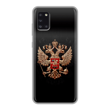 Силиконовый чехол на Samsung Galaxy A31 с принтом Герб России Силиконовый чехол на Samsung Galaxy A31 с принтом Герб России