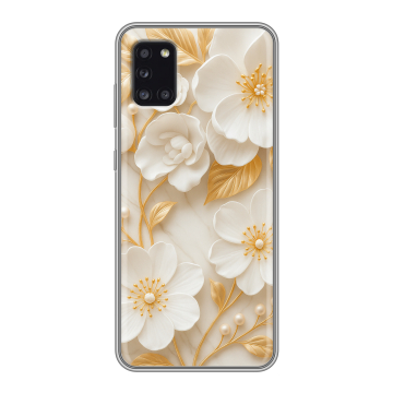 Силиконовый чехол на Samsung Galaxy A31 с принтом Цветы
