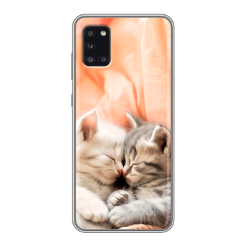 Силиконовый чехол на Samsung Galaxy A31 с принтом Котята