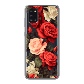 Силиконовый чехол на Samsung Galaxy A31 с принтом Розы