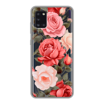 Силиконовый чехол на Samsung Galaxy A31 с принтом Розы