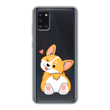Силиконовый чехол на Samsung Galaxy A31 с принтом Корги