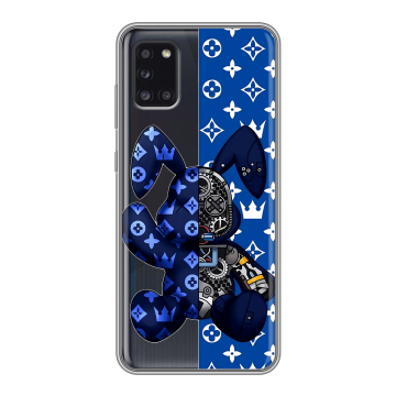 Силиконовый чехол на Samsung Galaxy A31 с принтом Луи робот
