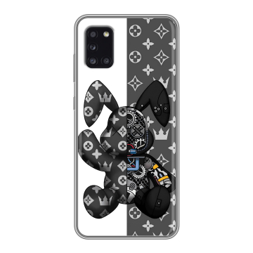 Силиконовый чехол на Samsung Galaxy A31 с принтом Луи робот