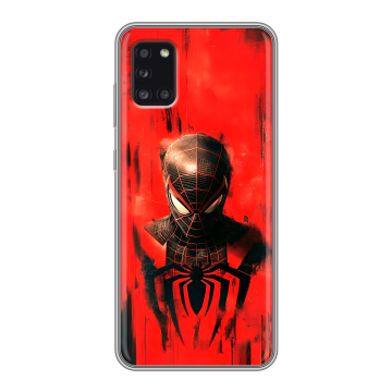 Силиконовый чехол на Samsung Galaxy A31 с принтом человек паук spiderman