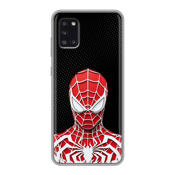 Силиконовый чехол на Samsung Galaxy A31 с принтом человек паук spiderman