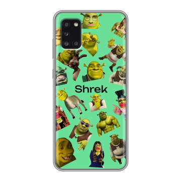 Силиконовый чехол на Samsung Galaxy A31 с принтом Шрек Shrek Силиконовый чехол на Samsung Galaxy A31 с принтом Шрек Shrek