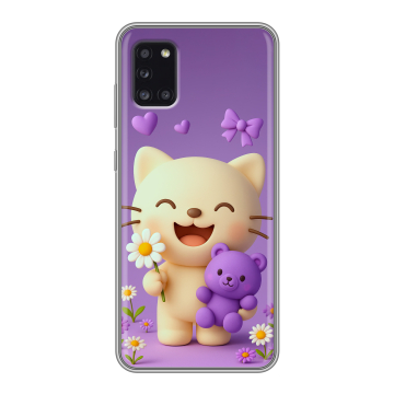 Силиконовый чехол на Samsung Galaxy A31 с принтом для девочек