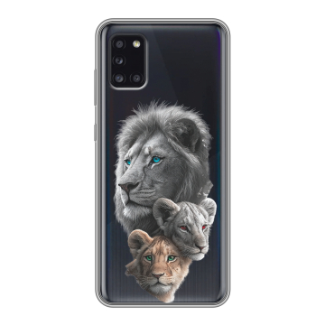 Силиконовый чехол на Samsung Galaxy A31 с принтом Львы Силиконовый чехол на Samsung Galaxy A31 с принтом Львы