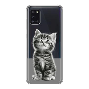 Силиконовый чехол на Samsung Galaxy A31 с принтом Котенок