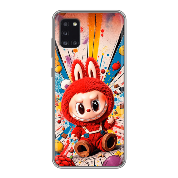 Силиконовый чехол на Samsung Galaxy A31 с принтом Labubu Лабубу