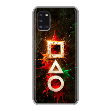 Силиконовый чехол на Samsung Galaxy A31 с принтом Squid Game Игра кальмара