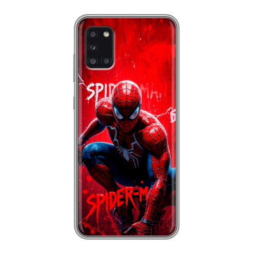 Силиконовый чехол на Samsung Galaxy A31 с принтом Spiderman Человек паук Силиконовый чехол на Samsung Galaxy A31 с принтом Spiderman Человек паук