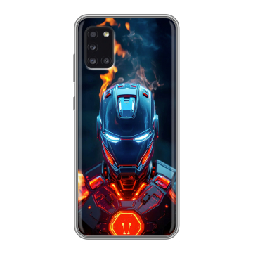 Силиконовый чехол на Samsung Galaxy A31 с принтом IronMan Железный человек