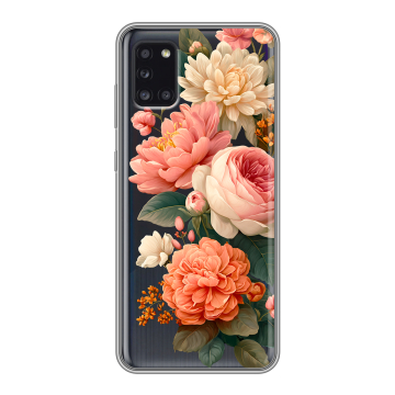 Силиконовый чехол на Samsung Galaxy A31 с принтом цветы Силиконовый чехол на Samsung Galaxy A31 с принтом цветы