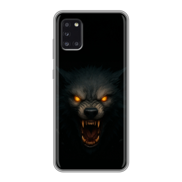 Силиконовый чехол на Samsung Galaxy A31 с принтом Волк Силиконовый чехол на Samsung Galaxy A31 с принтом Волк