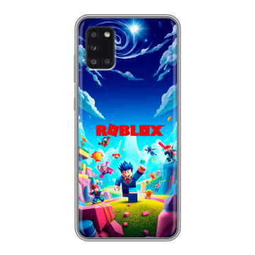 Силиконовый чехол на Samsung Galaxy A31 с принтом Roblox Роблокс