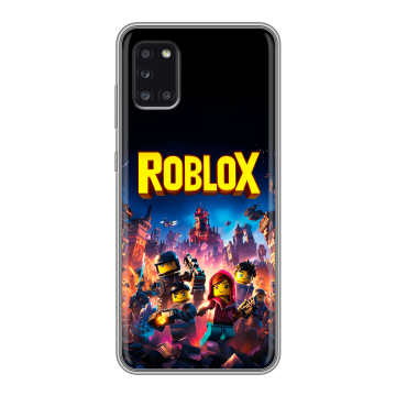 Силиконовый чехол на Samsung Galaxy A31 с принтом Roblox Роблокс