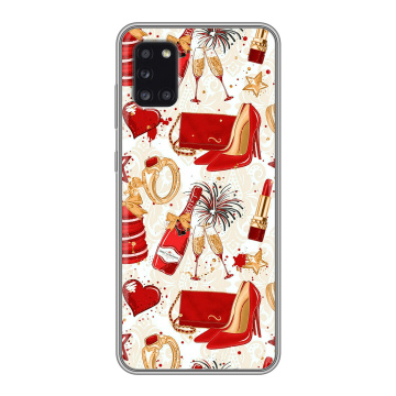 Силиконовый чехол на Samsung Galaxy A31 с принтом Новый год Силиконовый чехол на Samsung Galaxy A31 с принтом Новый год