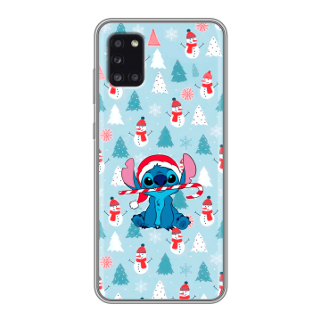 Силиконовый чехол на Samsung Galaxy A31 с принтом Стич Новый год Силиконовый чехол на Samsung Galaxy A31 с принтом Стич Новый год