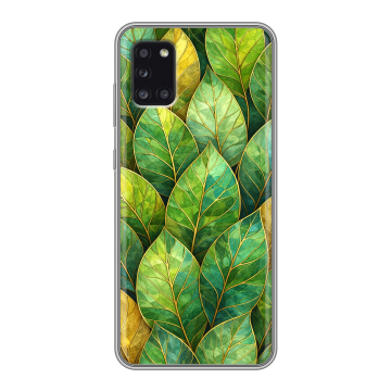 Силиконовый чехол на Samsung Galaxy A31 с принтом женский