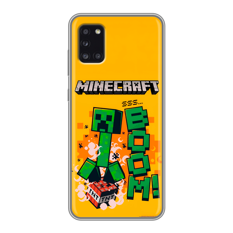 Силиконовый чехол на Samsung Galaxy A31 с принтом Майнкрафт Minecraft Силиконовый чехол на Samsung Galaxy A31 с принтом Майнкрафт Minecraft