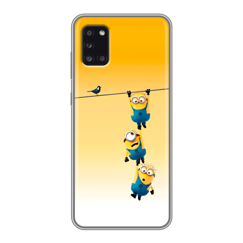 Силиконовый чехол на Samsung Galaxy A31 с принтом Миньоны Силиконовый чехол на Samsung Galaxy A31 с принтом Миньоны