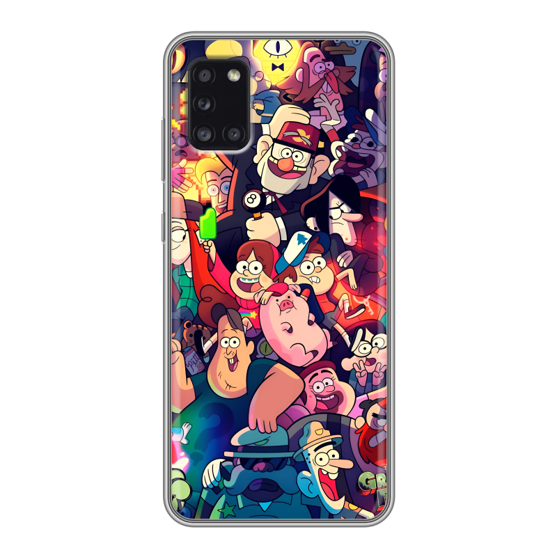 Силиконовый противоударный чехол на Samsung Galaxy A31 с принтом Gravity Falls Гравити Фолз Силиконовый противоударный чехол на Samsung Galaxy A31 с принтом Gravity Falls Гравити Фолз