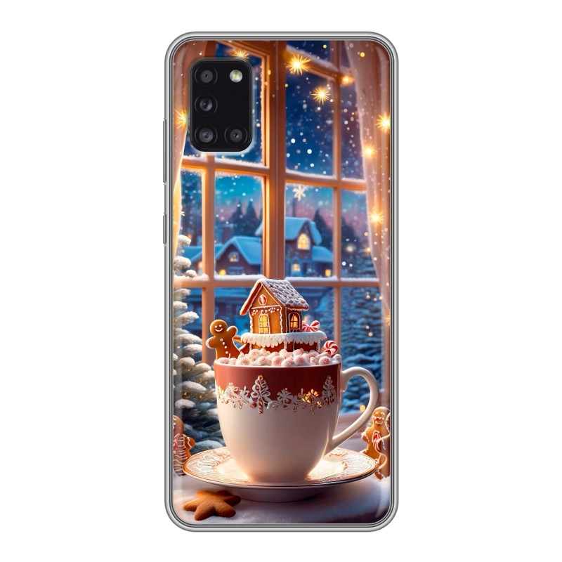 Силиконовый чехол на Samsung Galaxy A31 с принтом Новый год Силиконовый чехол на Samsung Galaxy A31 с принтом Новый год