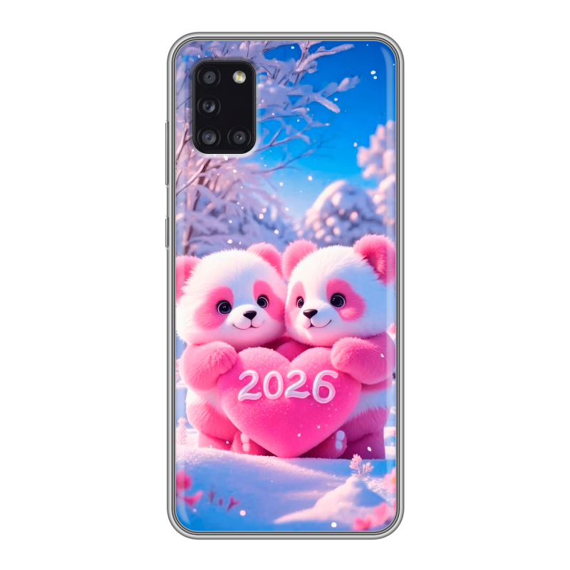 Силиконовый чехол на Samsung Galaxy A31 с принтом Новый год Силиконовый чехол на Samsung Galaxy A31 с принтом Новый год