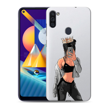 Силиконовый чехол на Samsung Galaxy M11 с принтом Женские принты