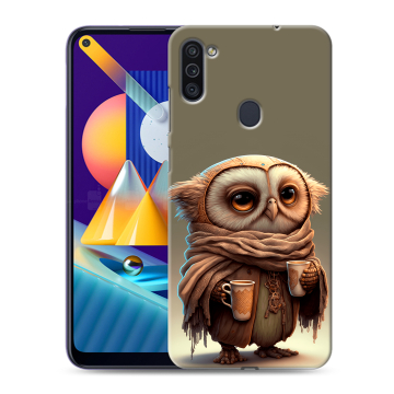 Силиконовый чехол на Samsung Galaxy M11 с принтом Сова