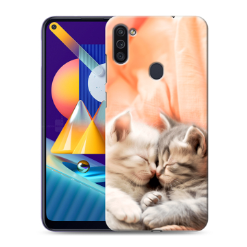 Силиконовый чехол на Samsung Galaxy M11 с принтом Котята Силиконовый чехол на Samsung Galaxy M11 с принтом Котята