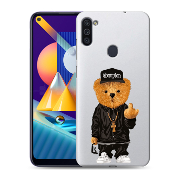 Силиконовый чехол на Samsung Galaxy M11 с принтом Мишка Силиконовый чехол на Samsung Galaxy M11 с принтом Мишка