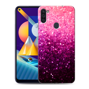 Силиконовый чехол на Samsung Galaxy M11 с принтом Блестки Силиконовый чехол на Samsung Galaxy M11 с принтом Блестки