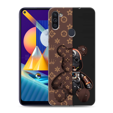 Силиконовый чехол на Samsung Galaxy M11 с принтом Луи робот Силиконовый чехол на Samsung Galaxy M11 с принтом Луи робот