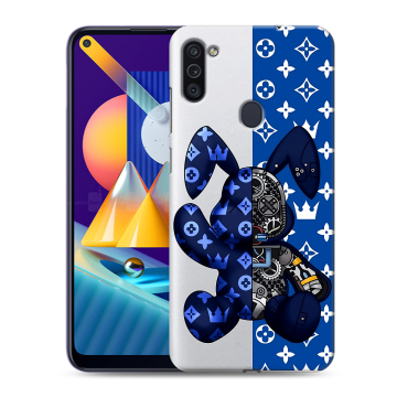 Силиконовый чехол на Samsung Galaxy M11 с принтом Луи робот Силиконовый чехол на Samsung Galaxy M11 с принтом Луи робот