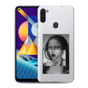 Силиконовый чехол на Samsung Galaxy M11 с принтом Мона Лиза Силиконовый чехол на Samsung Galaxy M11 с принтом Мона Лиза