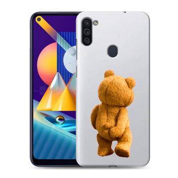 Силиконовый чехол на Samsung Galaxy M11 с принтом Медведь Силиконовый чехол на Samsung Galaxy M11 с принтом Медведь
