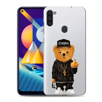 Силиконовый чехол на Samsung Galaxy M11 с принтом Плюшевый медведь Силиконовый чехол на Samsung Galaxy M11 с принтом Плюшевый медведь