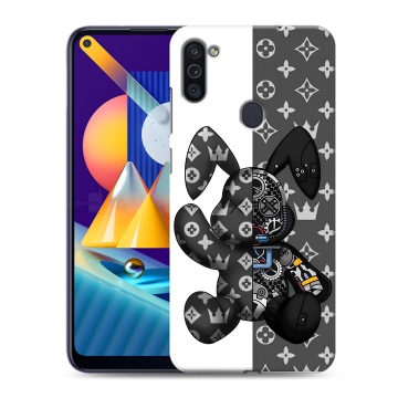 Силиконовый чехол на Samsung Galaxy M11 с принтом Луи робот Силиконовый чехол на Samsung Galaxy M11 с принтом Луи робот