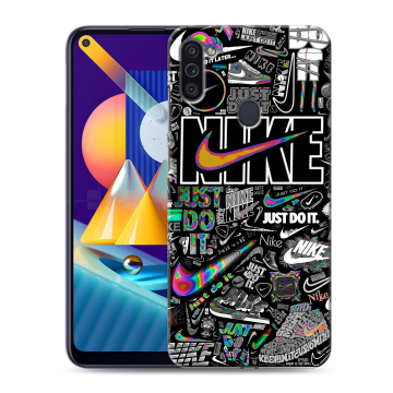 Силиконовый чехол на Samsung Galaxy M11 с принтом Найк Силиконовый чехол на Samsung Galaxy M11 с принтом Найк