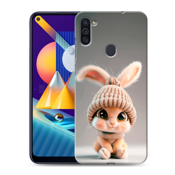 Силиконовый чехол на Samsung Galaxy M11 с принтом Кролик Силиконовый чехол на Samsung Galaxy M11 с принтом Кролик